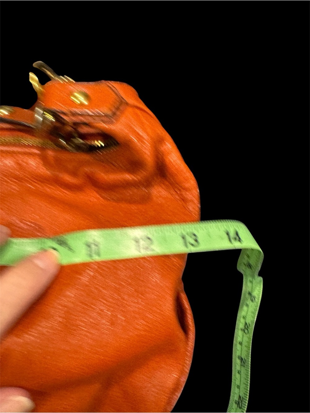 Coach Orange Leather Shoulder Bag with Burgundy Tag; Like new. - Picture 9 of 13